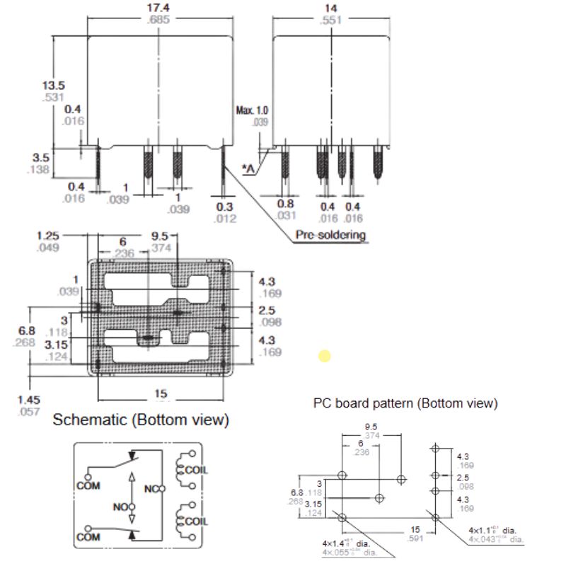 RELAY DC 12V 6036